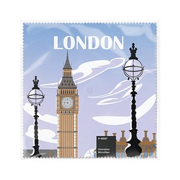 POLYCLEAN Brillenputztuch 20x20 cm im Polybeutel, weiss / individuell