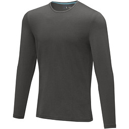 ELEVATE Herren Öko Langarmshirt Ponoka, storm grey, L