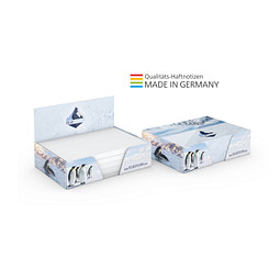Geiger-Notes Haftnotiz Pop-Up-Box White 100 x 72, 250 Blatt, inkl. Druck auf Box