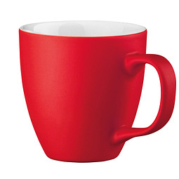 Porzellantasse Lorena, 450 ml, rot
