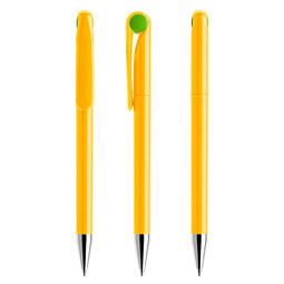 prodir® Drehkugelschreiber DS1 TPC Twist, blaue Mine, gelb/grün