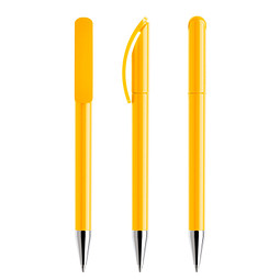 prodir® Drehkugelschreiber DS3 TPC Twist, blaue Mine, gelb