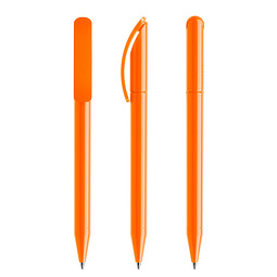 prodir® Drehkugelschreiber DS3 TPP Twist, blaue Mine, orange