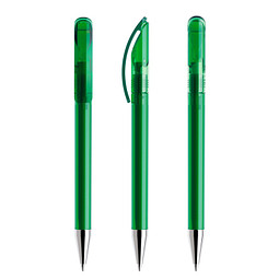 prodir® Drehkugelschreiber DS3 TTC Twist, blaue Mine, dunkelgrün