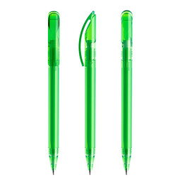 prodir® Drehkugelschreiber DS3 TTT Twist, blaue Mine, hellgrün