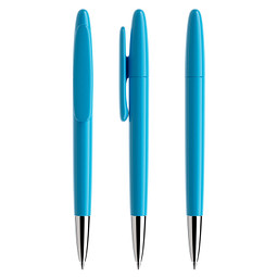 prodir® Drehkugelschreiber DS5 TPC Twist, blaue Mine, cyanblau
