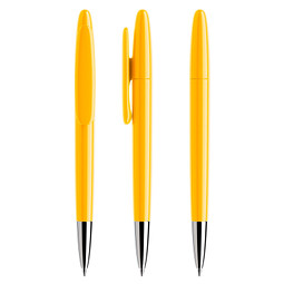 prodir® Drehkugelschreiber DS5 TPC Twist, blaue Mine, gelb