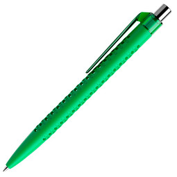 prodir® Kugelschreiber QS40 PMT Air, blaue Mine, hellgrün/silber poliert