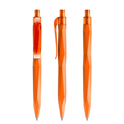 prodir® Druckkugelschreiber QS20 PMT Push, blaue Mine, orange