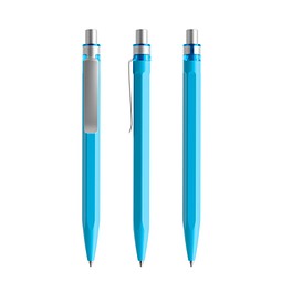 prodir QS50 PMS Push Kugelschreiber, Cyan Blue-Silver satin finish