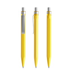 prodir QS50 PMS Push Kugelschreiber, Lemon-Silver satin finish