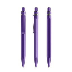 prodir QS50 Stone PQS Push Kugelschreiber, Amethyst Purple - Amethyst Purple satin finish