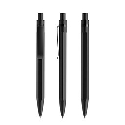 prodir QS50 Stone PQS Push Kugelschreiber, Black Carbon-Black satin finish