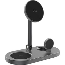 Quantum Ultra-Fast RCS 25W magnetischer Desk-Charger, grau, schwarz