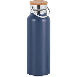RAGNAR. Trinkflasche aus Edelstahl (36% recycelt) (570 mL), doppelwandig und vakuumisoliert, Dunkelblau