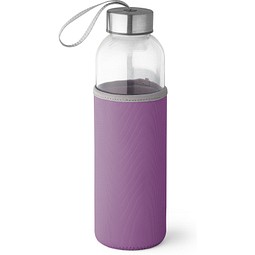 RAISE. Glas und Edelstahl Sportflasche 520 mL, Violett