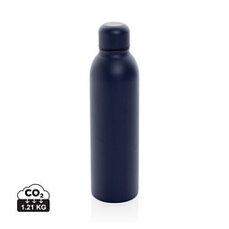 RCS recycelte Stainless Steel Vakuumflasche, navy blau