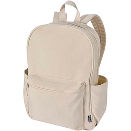 Recanvas 15,6” GRS recycelter City-Rucksack 16L, sandstone