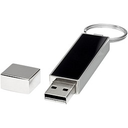 Rechteckiger Light Up USB Stick, schwarz, 2GB