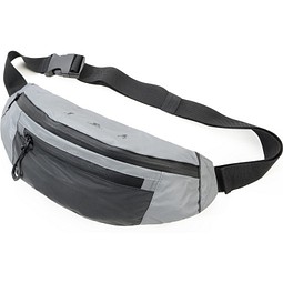 REFLACTIVE BAG Gürteltasche, grau, schwarz