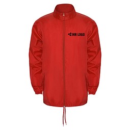 Regenjacke Island – leichte Windjacke mit Reißverschluss, XXXL, Rot