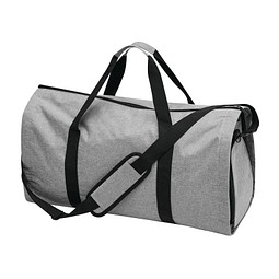 Reisetasche MILANO mit integriertem Kleidersack,grau, schwarz