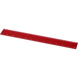 Renzo 30 cm Kunststoff-Lineal, rot
