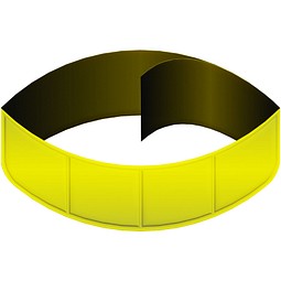 RFX™ 43,5 cm reflektierendes PVC Band, neongelb