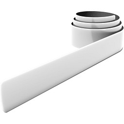 RFX™ 44 cm reflektierendes TPU Schnapparmband, weiss