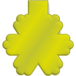 RFX™ M-10 Reflektierender PVC-Magnet Schneeflocke, neongelb