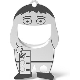 RICHARTZ® FLASCHENÖFFNER fred election, silber