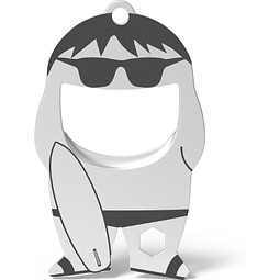 RICHARTZ® FLASCHENÖFFNER fred surfer, silber