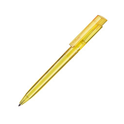 RITTER PEN Druckkugelschreiber Fresh, blaue Mine, gelb/transparent