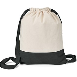 ROMFORD. Turnbeutel aus 100% Baumwolle (180 g/m²), Schwarz