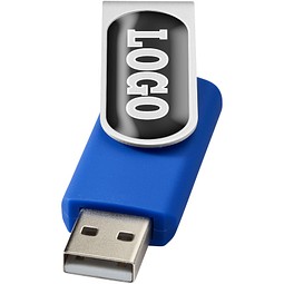 Rotate Doming USB-Stick, royalblau, 2GB