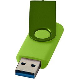 Werbeartikel USB-Stick Rotate 3.0 – limone – mit Gravur 32 GB für das Büro und als hochwertiges IT-Präsent für Kunden