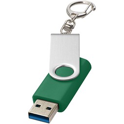 Rotate USB-Stick 3.0 mit Schlüsselanhänger, grün, 32GB