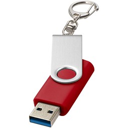 Rotate USB-Stick 3.0 mit Schlüsselanhänger, rot, 128GB