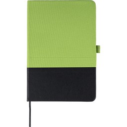 rPET-Polyester-Notizbuch A5 Yuna, limettengrün