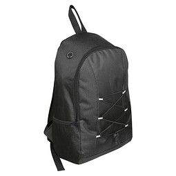Rucksack aus recyceltem Polyester , schwarz