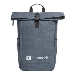 HALFAR Rucksack Circle aus rPET, blau-grau meliert