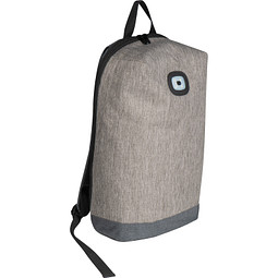 Rucksack mit integriertem LED Licht, grau