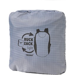 RUCKZACK Falt-Rucksack, grau, schwarz
