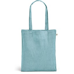 RYNEK. Tragetasche aus recycelter Baumwolle (70%), polyester (30% rPET) (140 g/m²), Hellblau