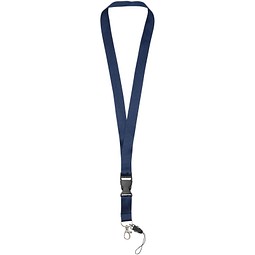 Sagan Lanyard mit abnehmbarer Schnalle und Handyband, navy