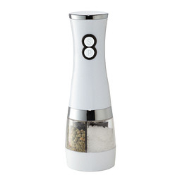 Salz- & Pfeffermühle SALT N&acute; PEPPER,silber, weiß