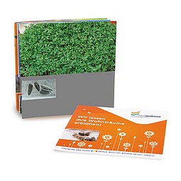 Samen-Karte, Gartenkresse, 2-seit. Druck