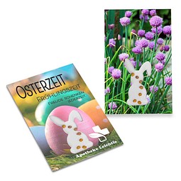 Samen-Karte-Mini Ostern, Schnittlauch, 2-seit. Druck