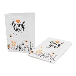 Samenpapier DIN A6, Klappkarte, Kräutermischung, 1-seit. Druck