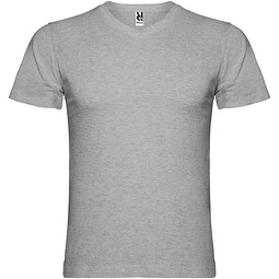 Samoyedo T-Shirt mit V-Ausschnitt für Herren, Marl Grey, S